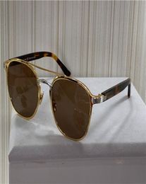 Gafas de sol de diseño de moda 0012 RETRO REDOND K Gold Frame Trend Avantgarde Syle Protection Eyewear Calidad con caja2904770