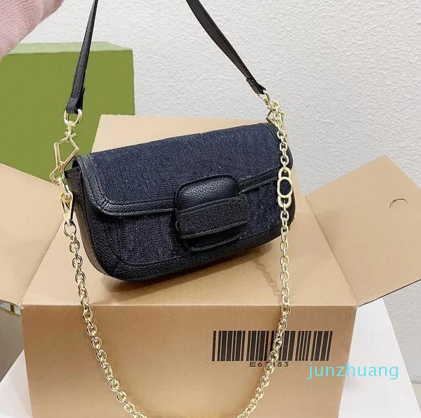 Design de mode sac pour femme selle classique sac à bandoulière lien en métal mini sac à main de loisirs avec emballage 65