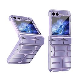 Mode ontworpen voor Samsung Galaxy Z Flip 5 Telefoonbedekking Electroplating Volledige beschermende telefooncase Shell Capa