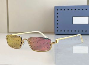 Modeontwerper 1278 heren dames zonnebril unieke kleine frame vierkante vorm bril outdoor trendy persoonlijkheid stijl anti-ultraviolette bescherming geleverd met doos