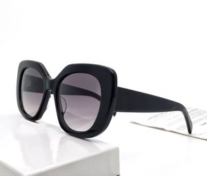 Créateur de mode 40226 lunettes de soleil pour femmes classiques élégantes en forme de papillon lunettes en acétate été tendance style polyvalent anti-ultraviolet livré avec étui