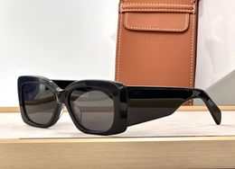Mode populaire ontwerper 40282 XL 01 zonnebril voor dames vintage vierkante vorm brede benen acetaat oversized bril veelzijdige stijl anti-ultraviolet wordt geleverd met etui