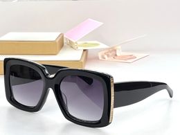 Modeontwerper 5435 zonnebril voor dames klassieke elegante vierkante vorm oversized bril outdoor avant-garde vrijetijdsstijl anti-ultraviolet geleverd met etui