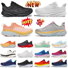 Modeontwerper authentieke Clifton 9 Bondi 8 hardloopschoenen dames heren gratis mensen mesh cloud trainers platform joggen wandelen buiten sport sneakers lopers