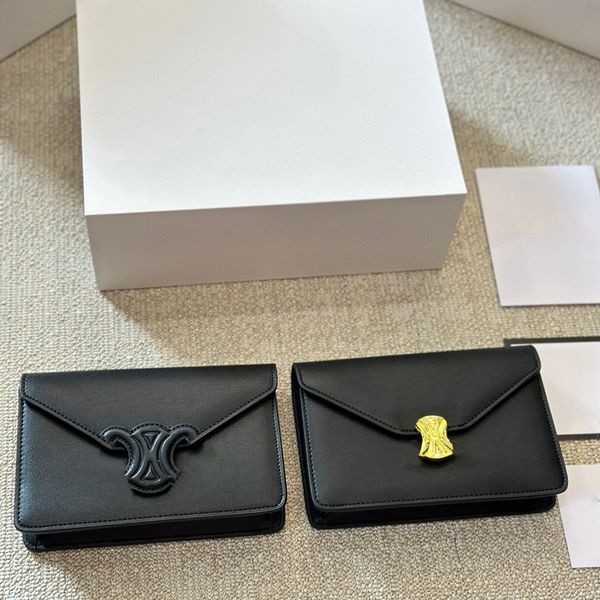 Bolsa de diseñador de moda Celineene Celini bolso de lujo Bolsos de hombro de la marca Italia Bolso de cuero Mujer Crossbody Messager 448