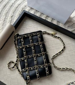 Sac de créateur de mode sac à bandoulière design sac à bandoulière petit sac de téléphone portable Designer fil de broderie à carreaux de diamant classique matériau en cuir véritable