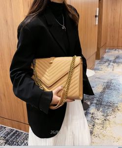 Mode-ontwerpertas Dame's Messenger Bag matelass Flip Bag Luxe schoudertas met ketting Hoge kwaliteit Letter Stripe Crossbody Bag kwaliteit Stijl handtas