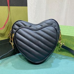 Bolso de diseñador de moda Mini bolsos de hombro en forma de corazón para mujer