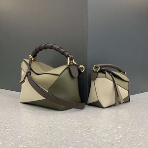 Sac de créateur de mode puzzle sac à main de luxe pour femme nouveau nouveau sac géométrique en fil de cire de miel fait à la main petit et oreiller de luxe à la mode épissé une épaule bandoulière 7A