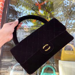 Bolso de diseñador de moda El bolso canario negro vintage más hermoso tamaño 26X15 cm con caja Bolso bandolera de mano