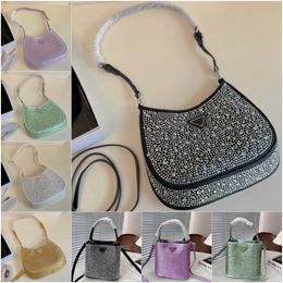 Modeontwerpertassen Diamanten handtassen Snoepkleurige legertassen