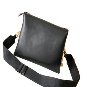 Bolsas de diseñador de moda Cadena de damas Genuine Black Leather Gran capacidad Bolso de hombro de alta calidad Bolsa de cuerpo cruzado#577903088