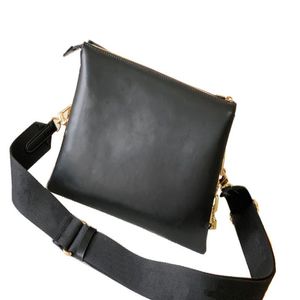 Modeontwerper tassen dames ketting echt zwart lederen grote capaciteit schoudertas hoogwaardige crossbody tas#57790247i