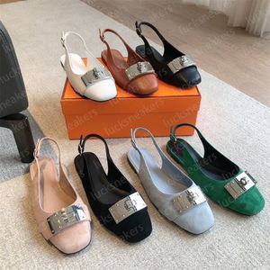 Modeontwerper ballet slippers kleding schoenen dames sandalen zomers feest sandand sandels topkwaliteit ingetogen gevoel voor design gespog schoenen