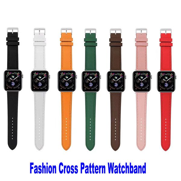 Bracelets de créateurs de mode compatibles avec Apple Watch 45 mm, 44 mm, 42 mm, bracelet en toile avec doublure en cuir véritable souple et bouton-pression pour iwatch Series 8/7/6/5/4/3/2/1/SE