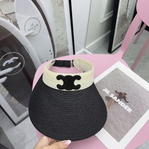 Modeontwerper baseballpet voor dames Muts Cap Strogeweven verstelbare lege pet voor heren Schaduwrijke baseballpet