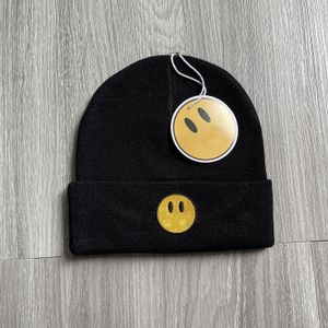 Gorro de diseñador de moda para mujeres, hombres, gorro sin ala, gorro impreso, moda clásica, sombreros callejeros, cara sonriente, gorros de lujo de otoño e invierno