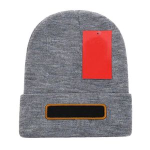 Bonnet de styliste d'hiver tricoté pour hommes et femmes, chapeau chaud et tendance, en laine extensible, chapeaux pour hommes et femmes, R-17