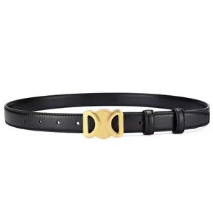 Cinturón de diseñador de moda Cinturones de cintura para hombre para mujer Diseñador de lujo Cuero genuino Cinturones de cintura delgada de 2,5 cm Hebilla lisa dorada Ceinture Tiempo libre