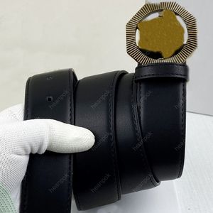 Modeontwerpers Belt voor heren echt lederen luxe riem dames breedte 38 mm tailleband bronzen kopje gesp