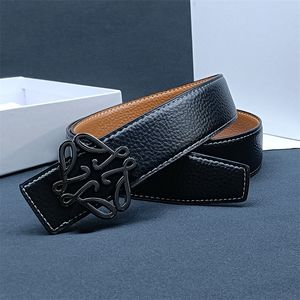 Ceintures de créateur de mode pour femmes en cuir véritable ceinture décontractée ceinture de luxe pour hommes noir boucle lisse ceinture en peau de vache