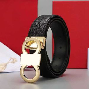 Cinturones de diseñador de moda Cuero de alta calidad para hombre Mujer Impresión de moda Patrón de lichi Hombre de lujo Señoras Cinturón de marca Múltiples estilos