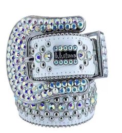 Cinturones de diseñador de moda para mujer, cinturón de diamantes de imitación Simon de alta calidad para hombre con diamantes de imitación brillantes, ancho de 4 0CM, cintura 271W256K7052384