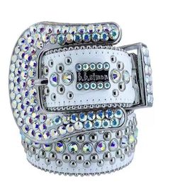 Cinturas de diseñador de moda Mujeres Mens de alta calidad Simon Rinestone Cinturón con ancho de diamantes de imitación Bling 4 0 cm Wistand271W256K8820127