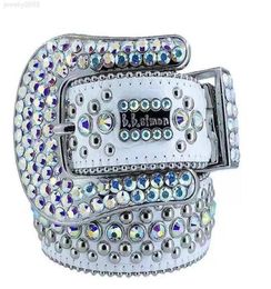 Modeontwerper Riemen Dames Hoge Kwaliteit Heren Simon Strassriem Met Bling Steentjes Breedte 4,0 CM Tailleband241M286E9539686