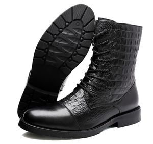 Bottes de créateur de mode Chaussures décontractées pour hommes Souples en cuir véritable Marche Conduite Style britannique Confortable Bureau de ville Botte quotidienne Hommes Baskets