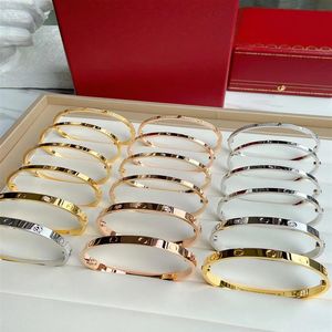 Pulsera de diseñador de moda para mujeres, hombres, brazaletes de esmalte, hebilla, joyería de diseño, oro rosa, plata, pulseras con letras Ca, color de amor con 317i