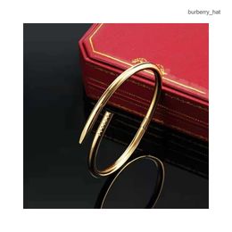 fashion designer armband heren Bangle love Charm nagel Armbanden Ketting 18K verguld roestvrij staal voor Vrouwen Meisje Bruiloft Moederdag Sieraden Vrouwen groothandel