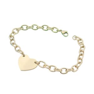 Bracelets de créateurs de mode Femmes Coeur Collier Bracelet Classique Bijoux Ensemble Or Fille Saint Valentin Amant Cadeau Bijoux En Acier Inoxydable En Gros Et Au Détail