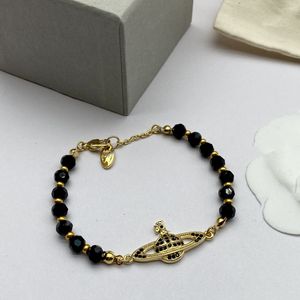 Mode designer merk bedelarmbanden luxe planeet dames sieraden saturn chainbracelet metaal parel voor vrouw gouden armband rtfdwe