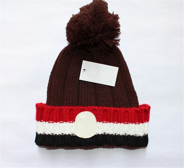 Diseñador de moda sombreros de marca Hombres y mujeres gorro otoño invierno gorro de punto térmico gorro de esquí Gorro de calavera de alta calidad Gorro cálido de lujo K-1