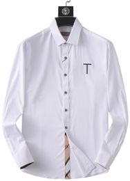 diseñador de moda camisa abotonada camisa de vestir camisas formales de negocios camisas casuales de manga larga para hombres