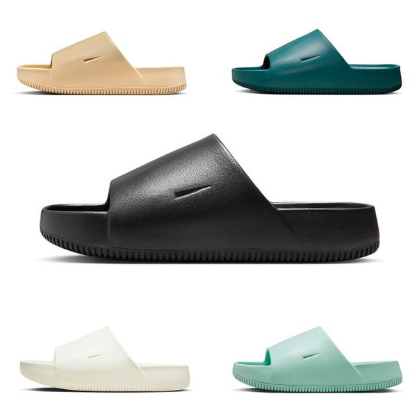 Créateur de mode Calle Sandals Sandales pour hommes pantoufles de femmes Seasame Geode Teal Sail blanc noir Jade Ice Flats Sles