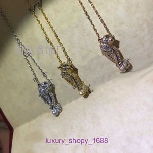 modeontwerper autobanden klassieke ketting dames hoge editie kaart goud verlegen luipaard sieraden populair luxe uniek hoofd met diamant met originele doos