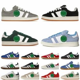 Modeontwerper Casual schoenen 00s voor mannen Dames klassiek OG-plaat-formaat leer suede platte sneakers donkergroene gom zwart grijs groene heren luxe 00 trainers