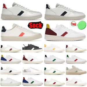 Modeontwerper Casual schoenen voor dames heren Klassieke Campos V-10 Wit leer Zwart Urcas Platte sneakers Vegan Roze Groen Topkwaliteit Platform Sportschoenen