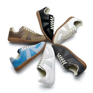 Modeontwerper Casual schoenen Maisons Sneakers Heren Dames Sneaker MM6 Suède sportschoenen Rubberen zool Katoenen voering Trainer Outdoor basketbalschoenen