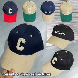 Modeontwerper CEINES 2024 Spring en herfst Nieuwe stijl Sports Classic Canvas Baseball Cap Verstelbare Trucker Hat Officiële website Versie 1: 1 Craft