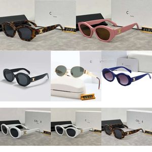Modeontwerper Cel 40238 merk heren en dames klein geperste frame ovale glazen premium UV 400 gepolariseerde zonnebril s 924