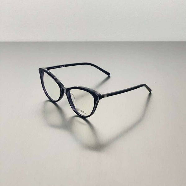 Diseñador de moda CH Top Gafas de sol Cat Ojo de gato CH3393 Caja de cartas Luz anti azul con miopía Formas de lentes de moda marco con caja original