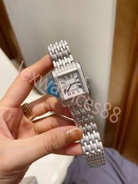Diseñador de moda pareja relojes hombres y mujeres movimiento de cuarzo reloj diamante acero inoxidable cristal de zafiro cuadrado reloj de pulsera batería regalos pareja