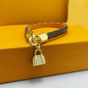 Bracelet de créateur de mode pour femme ou homme, en cuir haut pour Couple, fourniture de bijoux de qualité supérieure, 65