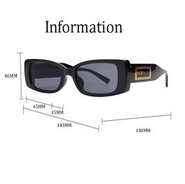Les créateurs de mode conçoivent des lunettes de soleil à cadre carré de luxe masculin et des lunettes de soleil pour femmes classiques Retro UV400 extérieur lus tendre et colorée