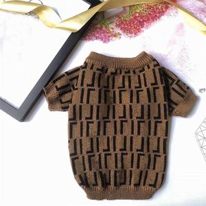 Pull de chien de créateur de mode pour petits chiens moyens lettre imprimer des vêtements de chien pour bouledogue français manteau d'hiver carlin chiot pull