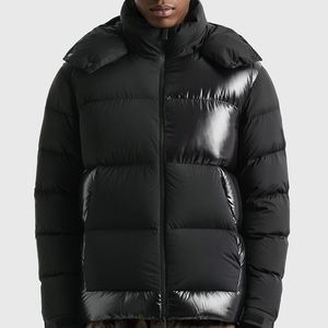 Créateur de mode doudoune hommes hiver à capuche bras bouffant colle Badge doudoune dos grand imprimé manteau taille 1--5