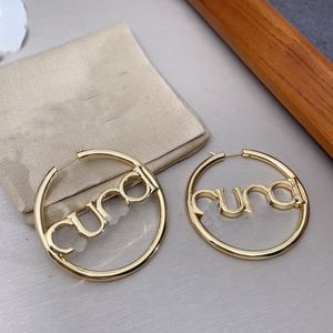 Boucle d'oreille de créateur de mode pour femme Marque Stud Boucle d'oreille Lettre Double G Diamant Perle Or Big Hoop boucle d'oreille ggity Femmes Tendance boucles d'oreilles